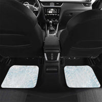 White Sunday Car Mats Plumeria Tatau Mix Tapa LT7 Set 2pcs - Back White - Polynesian Pride