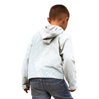 White Sunday Kid Hoodie Plumeria Tatau Mix Tapa LT7 - Polynesian Pride