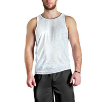White Sunday Men Tank Top Plumeria Tatau Mix Tapa LT7 - Polynesian Pride