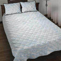 White Sunday Quilt Bed Set Plumeria Tatau Mix Tapa LT7 White - Polynesian Pride