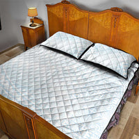 White Sunday Quilt Bed Set Plumeria Tatau Mix Tapa LT7 - Polynesian Pride