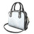 White Sunday Shoulder Handbag Plumeria Tatau Mix Tapa