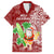 Hawaii Christmas Mele Kalikimaka Family Matching Off Shoulder Maxi Dress and Hawaiian Shirt Santa Claus LT7 Dad's Shirt - Short Sleeve Red - Polynesian Pride