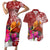 Papua New Guinea Christmas Couples Matching Short Sleeve Bodycon Dress and Hawaiian Shirt Bird-of-Paradise Special LT7 Red - Polynesian Pride