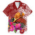 Papua New Guinea Christmas Family Matching Short Sleeve Bodycon Dress and Hawaiian Shirt Bird-of-Paradise Special LT7 Dad's Shirt - Short Sleeve Red - Polynesian Pride