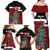 Personalised New Zealand Maori Christmas Family Matching Off Shoulder Maxi Dress and Hawaiian Shirt Xmas Fern Mix Kowhawhai