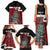 Personalised New Zealand Maori Christmas Family Matching Tank Maxi Dress and Hawaiian Shirt Xmas Fern Mix Kowhawhai