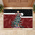 Personalised New Zealand Maori Christmas Rubber Doormat Xmas Fern Mix Kowhawhai