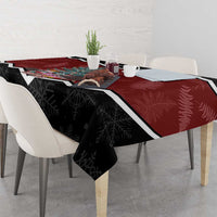 Personalised New Zealand Christmas Tablecloth Xmas Fern and Kiwi Birds LT7 - Polynesian Pride