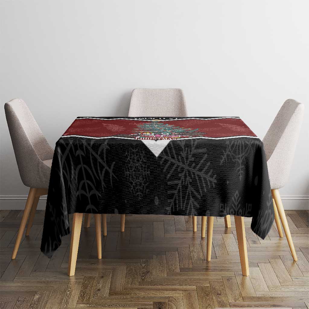 Personalised New Zealand Christmas Tablecloth Xmas Fern and Kiwi Birds LT7 - Polynesian Pride