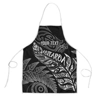 Aotearoa Personalized Lawn Bowls Maori Apron New Zealand Black Tribal Silver Fern LT7 Black - Polynesian Pride