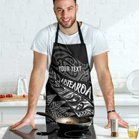 Aotearoa Personalized Lawn Bowls Maori Apron New Zealand Black Tribal Silver Fern LT7 - Polynesian Pride