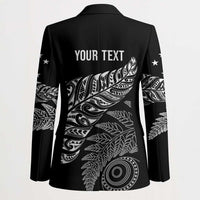 Aotearoa Personalized Lawn Bowls Maori Blazer New Zealand Black Tribal Silver Fern LT7 - Polynesian Pride