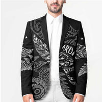 Aotearoa Personalized Lawn Bowls Maori Blazer New Zealand Black Tribal Silver Fern LT7 - Polynesian Pride