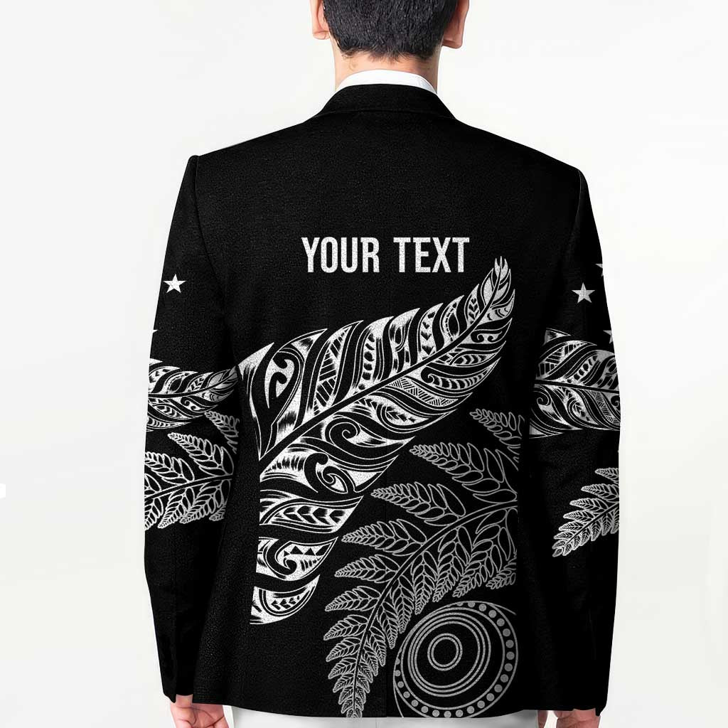 Aotearoa Personalized Lawn Bowls Maori Blazer New Zealand Black Tribal Silver Fern LT7 - Polynesian Pride