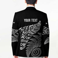 Aotearoa Personalized Lawn Bowls Maori Blazer New Zealand Black Tribal Silver Fern LT7 - Polynesian Pride