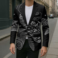 Aotearoa Personalized Lawn Bowls Maori Blazer New Zealand Black Tribal Silver Fern LT7 - Polynesian Pride