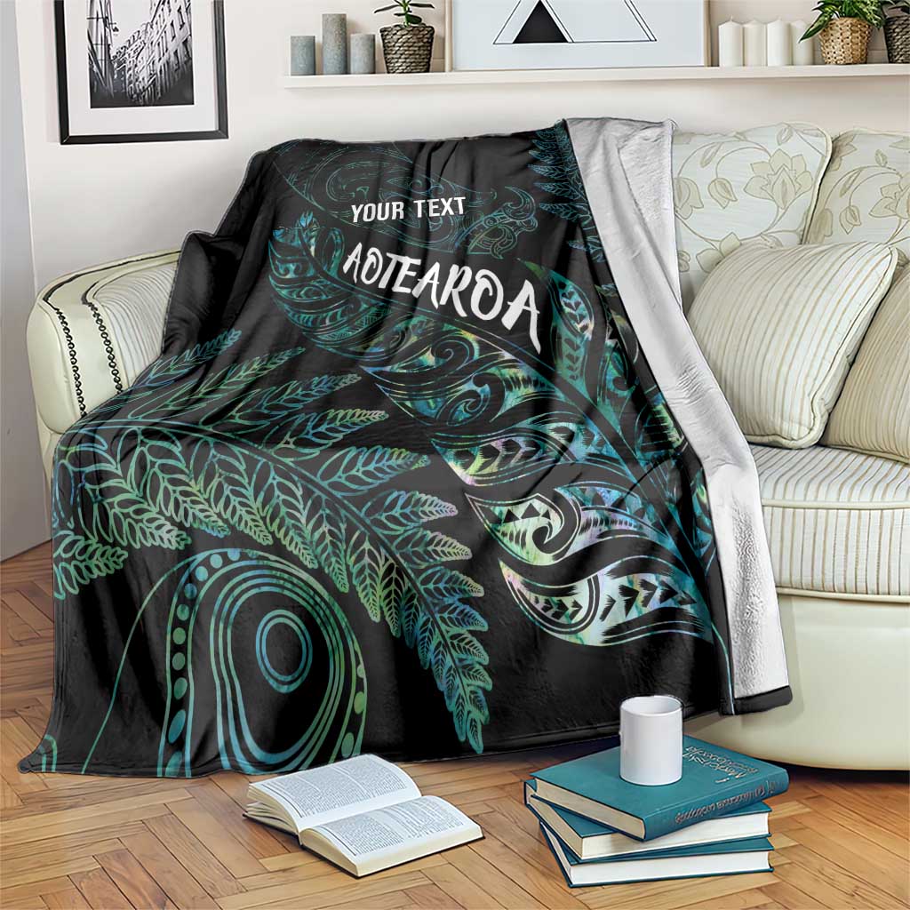 Aotearoa Personalized Lawn Bowls Maori Blanket New Zealand Paua Shell Tribal Silver Fern LT7 Green - Polynesian Pride