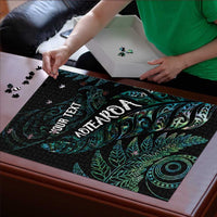 Aotearoa Personalized Lawn Bowls Maori Puzzle New Zealand Paua Shell Tribal Silver Fern LT7 - Polynesian Pride