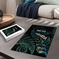 Aotearoa Personalized Lawn Bowls Maori Puzzle New Zealand Paua Shell Tribal Silver Fern LT7 - Polynesian Pride