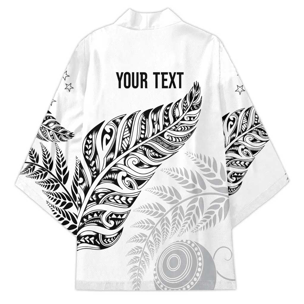 Aotearoa Personalized Lawn Bowls Maori Kimono New Zealand White Tribal Silver Fern LT7 - Polynesian Pride