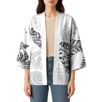 Aotearoa Personalized Lawn Bowls Maori Kimono New Zealand White Tribal Silver Fern LT7 - Polynesian Pride