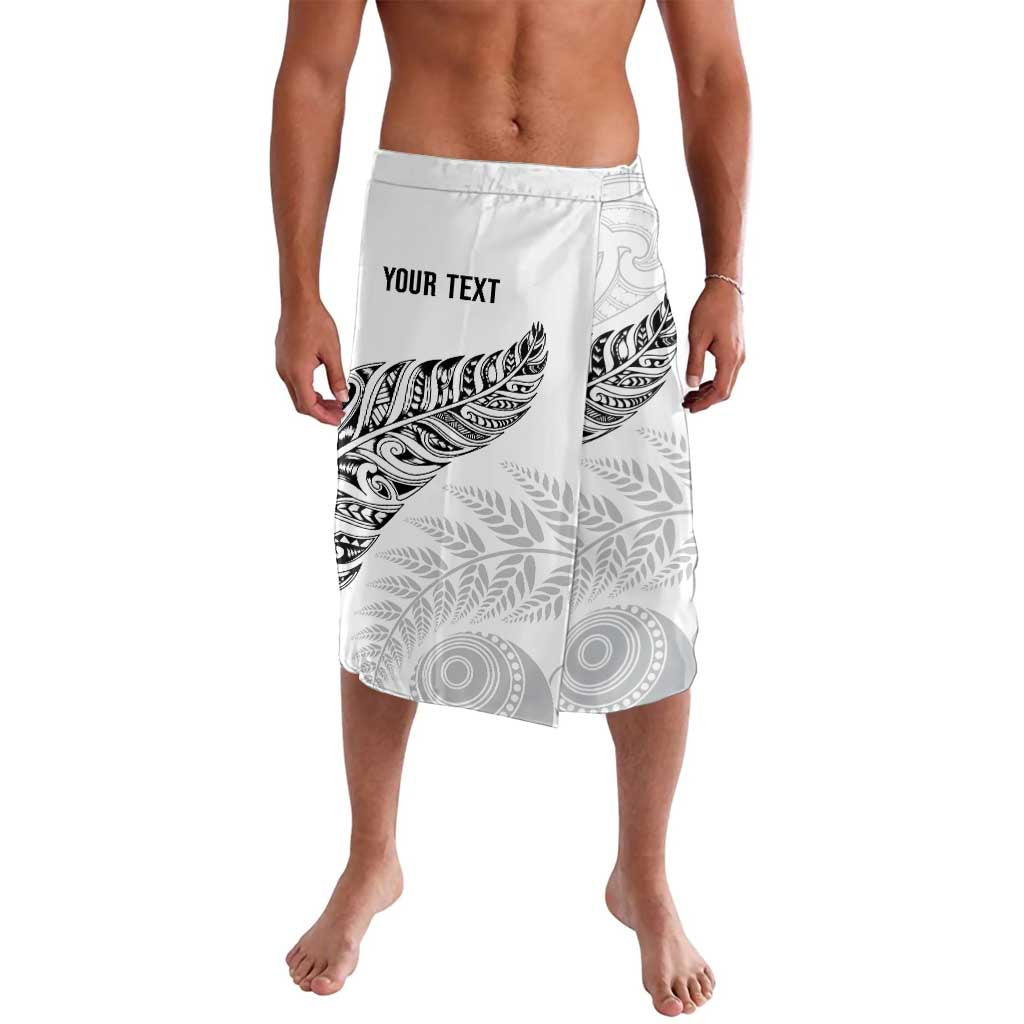 Aotearoa Personalized Lawn Bowls Maori Lavalava New Zealand White Tribal Silver Fern LT7 White - Polynesian Pride