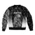 Personalised Maori Waitangi Bomber Jacket New Zealand Silver Fern Mix Kowhai Flowers LT7 - Polynesian Pride