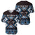 Personalised Taniko Motifs Aotearoa Baseball Jersey Waitangi Kowhaiwhai Kiwi - Blue