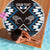 Personalised Taniko Motifs Aotearoa Beach Blanket Waitangi Kowhaiwhai Kiwi - Blue