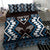 Personalised Taniko Motifs Aotearoa Bedding Set Waitangi Kowhaiwhai Kiwi - Blue