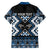 Personalised Taniko Motifs Aotearoa Family Matching Summer Maxi Dress and Hawaiian Shirt Waitangi Kowhaiwhai Kiwi - Blue