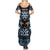 Personalised Taniko Motifs Aotearoa Family Matching Summer Maxi Dress and Hawaiian Shirt Waitangi Kowhaiwhai Kiwi - Blue