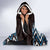 Personalised Taniko Motifs Aotearoa Hooded Blanket Waitangi Kowhaiwhai Kiwi - Blue