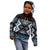 Personalised Taniko Motifs Aotearoa Kid Hoodie Waitangi Kowhaiwhai Kiwi - Blue