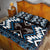 Personalised Taniko Motifs Aotearoa Quilt Bed Set Waitangi Kowhaiwhai Kiwi - Blue