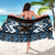 Personalised Taniko Motifs Aotearoa Sarong Waitangi Kowhaiwhai Kiwi - Blue