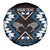 Personalised Taniko Motifs Aotearoa Spare Tire Cover Waitangi Kowhaiwhai Kiwi - Blue