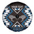 Personalised Taniko Motifs Aotearoa Spare Tire Cover Waitangi Kowhaiwhai Kiwi - Blue