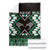 Personalised Taniko Motifs Aotearoa Blanket Waitangi Kowhaiwhai Kiwi - Green