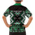 Personalised Taniko Motifs Aotearoa Family Matching Mermaid Dress and Hawaiian Shirt Waitangi Kowhaiwhai Kiwi - Green