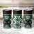 Personalised Taniko Motifs Aotearoa Tumbler Cup Waitangi Kowhaiwhai Kiwi - Green