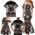 Personalised Taniko Motifs Aotearoa Family Matching Mermaid Dress and Hawaiian Shirt Waitangi Kowhaiwhai Kiwi - Mocha