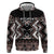 Personalised Taniko Motifs Aotearoa Hoodie Waitangi Kowhaiwhai Kiwi - Mocha