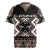 Personalised Taniko Motifs Aotearoa Rugby Jersey Waitangi Kowhaiwhai Kiwi - Mocha