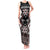 Personalised Taniko Motifs Aotearoa Tank Maxi Dress Waitangi Kowhaiwhai Kiwi - Mocha