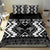 Personalised Taniko Motifs Aotearoa Bedding Set Waitangi Kowhaiwhai Kiwi - Monochrome