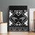 Personalised Taniko Motifs Aotearoa Canvas Wall Art Waitangi Kowhaiwhai Kiwi - Monochrome