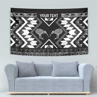 Personalised Taniko Motifs Aotearoa Tapestry Waitangi Kowhaiwhai Kiwi - Monochrome LT7 - Polynesian Pride
