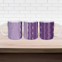 Vintage Violet Hawaiian Traditional Kapa Mix Flowers Lei Ceramic Mug LT7 - Polynesian Pride